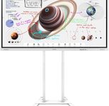 Samsung Flip Pro WM75B Flipchart 190,5 cm 75 Zoll inkl. Neomounts FL55-875WH1 motorisierter Rollwagenhöhenverstellbar