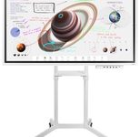 Samsung Flip Pro WM65B Flipchart 165 cm 65 Zoll inkl. Neomounts NS-M1250 Rollwagen rotierbar & Flip Pro Tray CY-TF65BBC