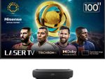 Hisense 100L9HD Laser TV DLP Trichroma Ultrakurzdistanz Beamer 3.000 Lumen inkl. 254 cm 100 Zoll ALR Tageslichtleinwand