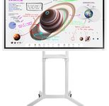 Samsung Flip Pro WM65B Flipchart 165 cm 65 Zoll inkl. Neomounts NS-M1250 Rollwagen rotierbar