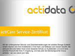 actidata actiCare Vor-Ort-Service Audit (health check) für actiLib Kodiak 6807-ETL (984502)