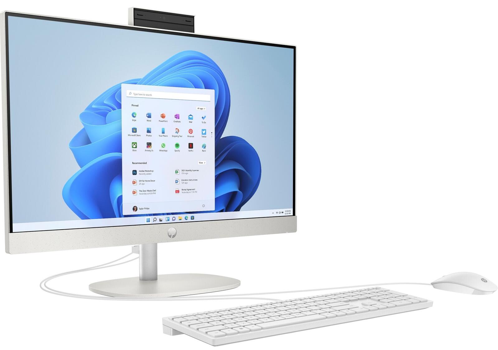 HP 24-cr0002ng AiO-PC 60,5 cm (23,8 Zoll) AMD Ryzen™ 5 7520U