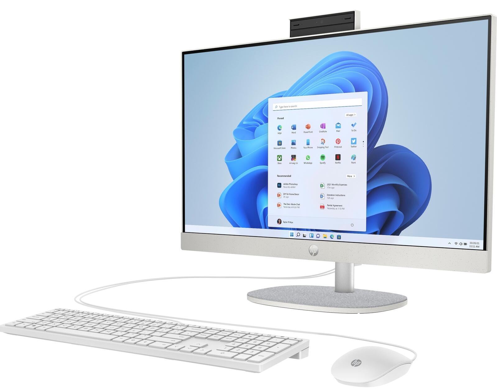 HP 24-cr0006ng AiO-PC 60,5 cm (23,8 Zoll) AMD Ryzen™ 5 7520U