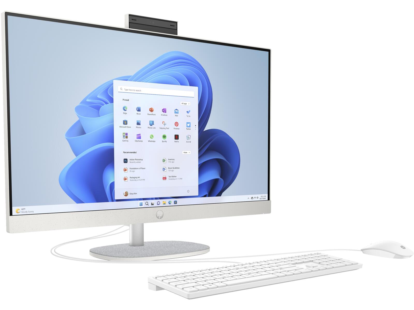 HP 27-cr0007ng AiO-PC 68,6cm (27Zoll) AMD Ryzen™ 5 7520U