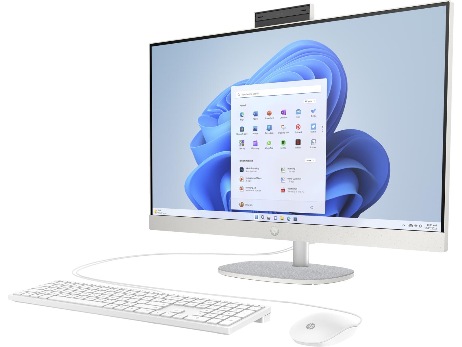 HP 27-cr0007ng AiO-PC 68,6cm (27Zoll) AMD Ryzen™ 5 7520U