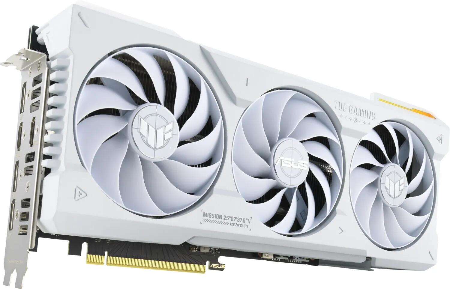 ASUS TUF Gaming GeForce RTX 4070 Ti SUPER OC White, 16GB GDDR6X, 2x HDMI, 3x DP