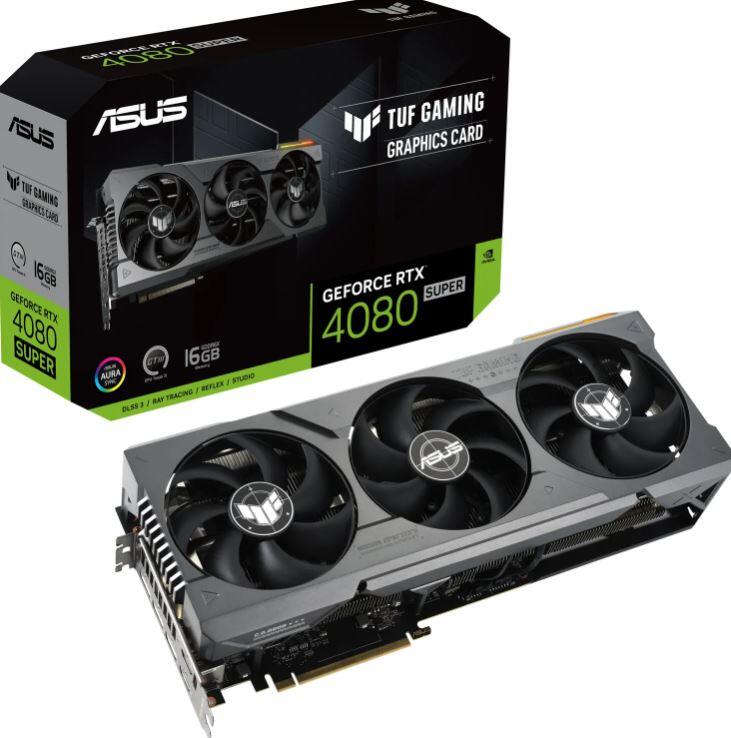 ASUS TUF Gaming GeForce RTX 4080 SUPER, 16GB GDDR6X, 2x HDMI, 3x DP